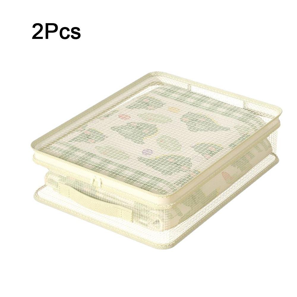 

2Pcs Transparent Clothes Quilt Storage Bag PVC Moving Packing Bag Blanket Sorting Bags Closet бежевый