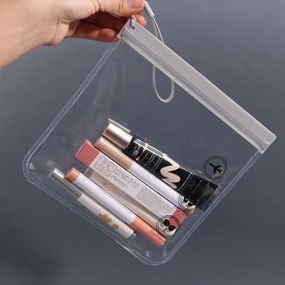 1Pcs Waterproof Toiletry Bag Leakproof Airport Security Flight Make Up Bag Transparent EVA Cleaning Storage Organizer Travel Use