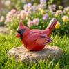 Outdoor Resin Bird Statue Garden Decoration Small Detailed Bird Figurine for Yard Patio Lawn Home Accent