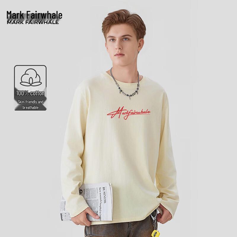Mark Fairwhale Men's Autumn Pure Cotton Long Sleeve T-Shirt