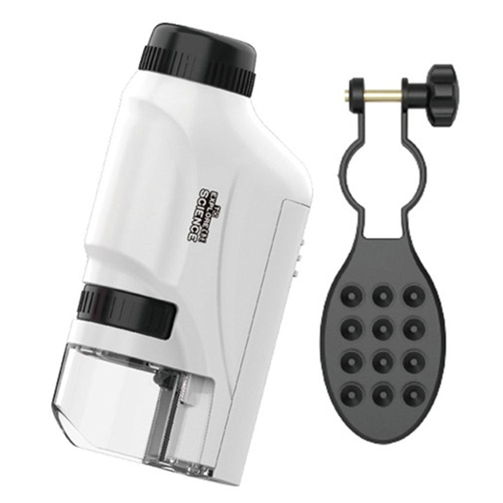 60x-120x Tragbares Mikroskop mit LED-Licht Handmikroskop Little Scientist Mikroskop Wissenschaftliches Spielzeug für Kinder