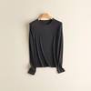 Women's Ribbed Knit Crew Neck Long Sleeve Top - Slimming & Versatile