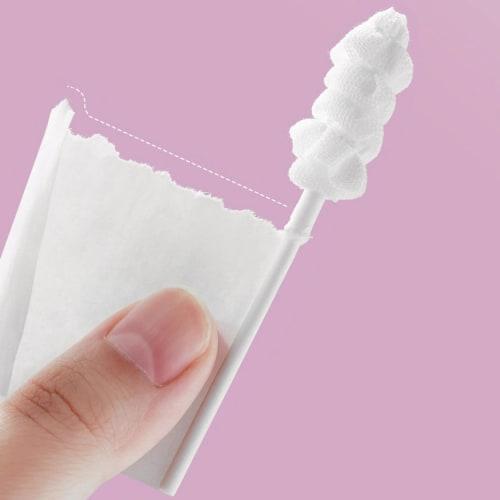 Baby Tongue Cleaner, Baby Oral Cleaner - Portable Toddler Toothbrush, 30-Piece Set of Baby Teething Cleaning Sticks, Portable Gauze Toothbrush, Toddle