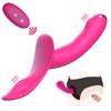 7 Velocità Indossabile Doppio Vibratore Per Donne Coppie Lesbiche Ricaricabile USB Strap-on Dildo Senza Bretelle Giocattoli Sessuali per Adulti Femminili