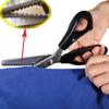 Household 23.5cm Zig Zag Leather Fabric Handicraft Tailor Scissor Cut Tool Dressmaking Tool Shears