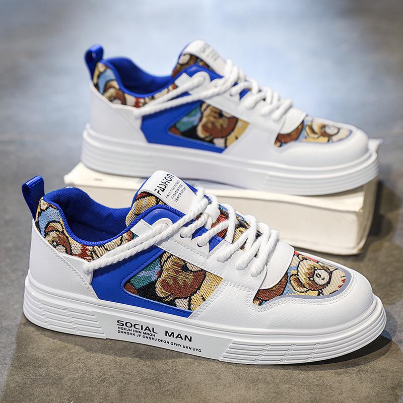 Fashion Trend Running Sneakers for Men Comfort Hard-wearing Athletic Shoes Outdoor Lace-up Tenis Masculino Summer Breathable 2024