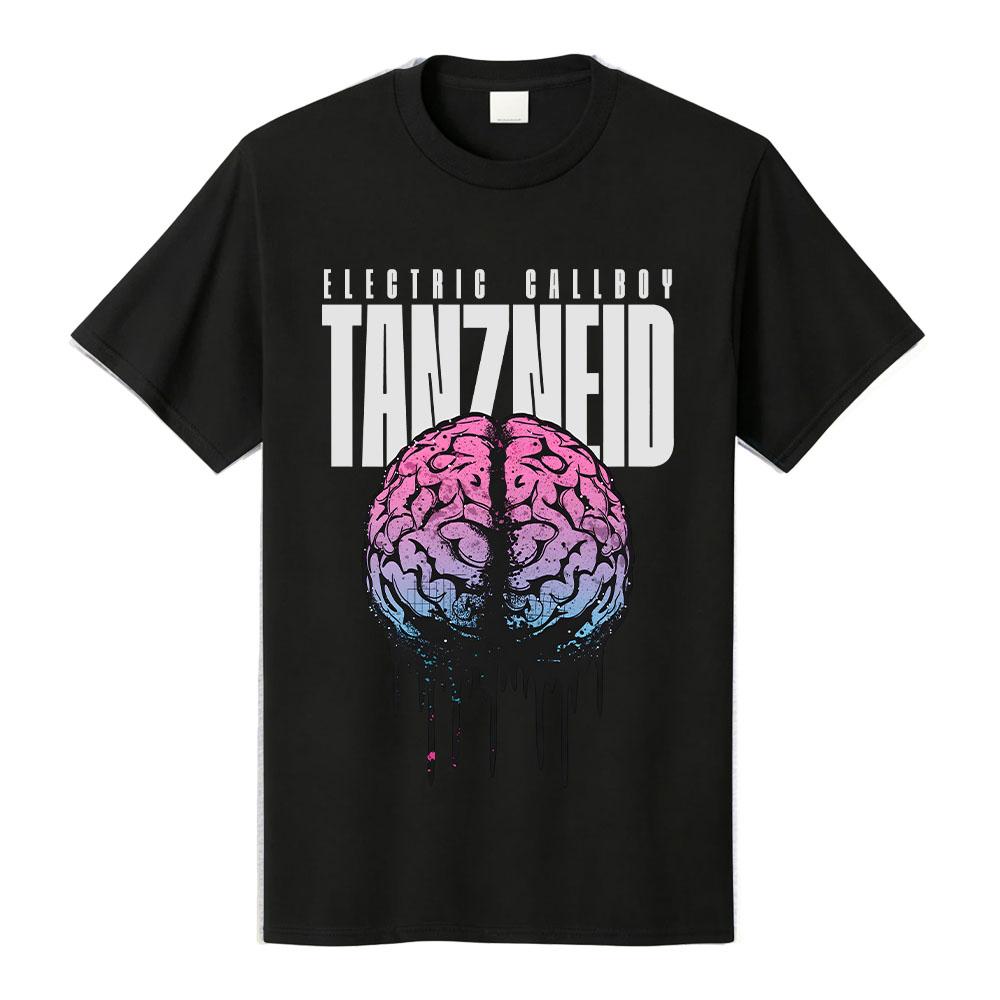 Camiseta con Portada del Álbum Tanzneid ELECTRIC CALLBOY Diseño de Banda Camiseta Unisex Streetwear Algodón Holgada Mujeres Hombres Camisetas Merchandising Gráfico