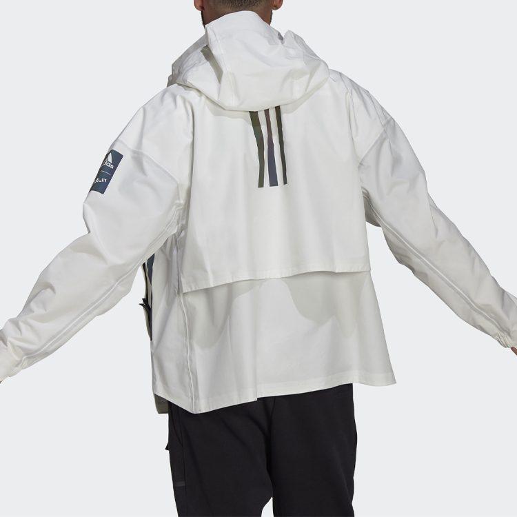 adidas MYSHELTER Kurtki Męskie Białe Z Kapturem Umiarkowane Inne GK8707