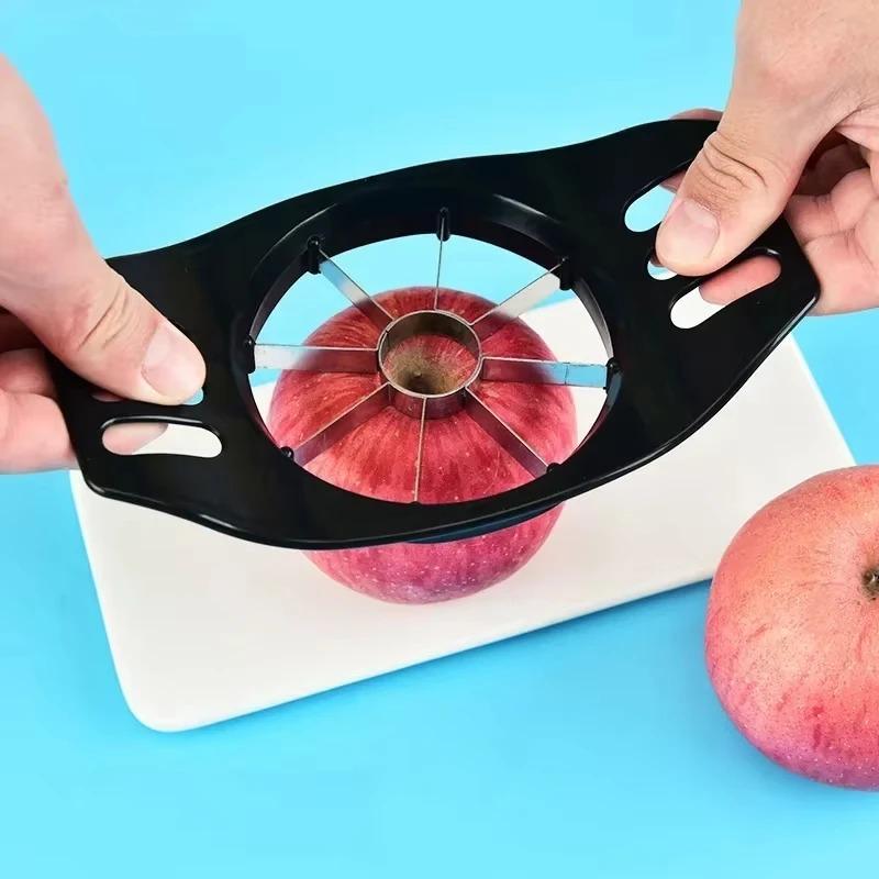 1pcs Stainless Steel Apple Slicer, Household Plastic Fruit Slicer, Slicing Knife, Fruit Slicer, 8 Slice Apple Slicer
