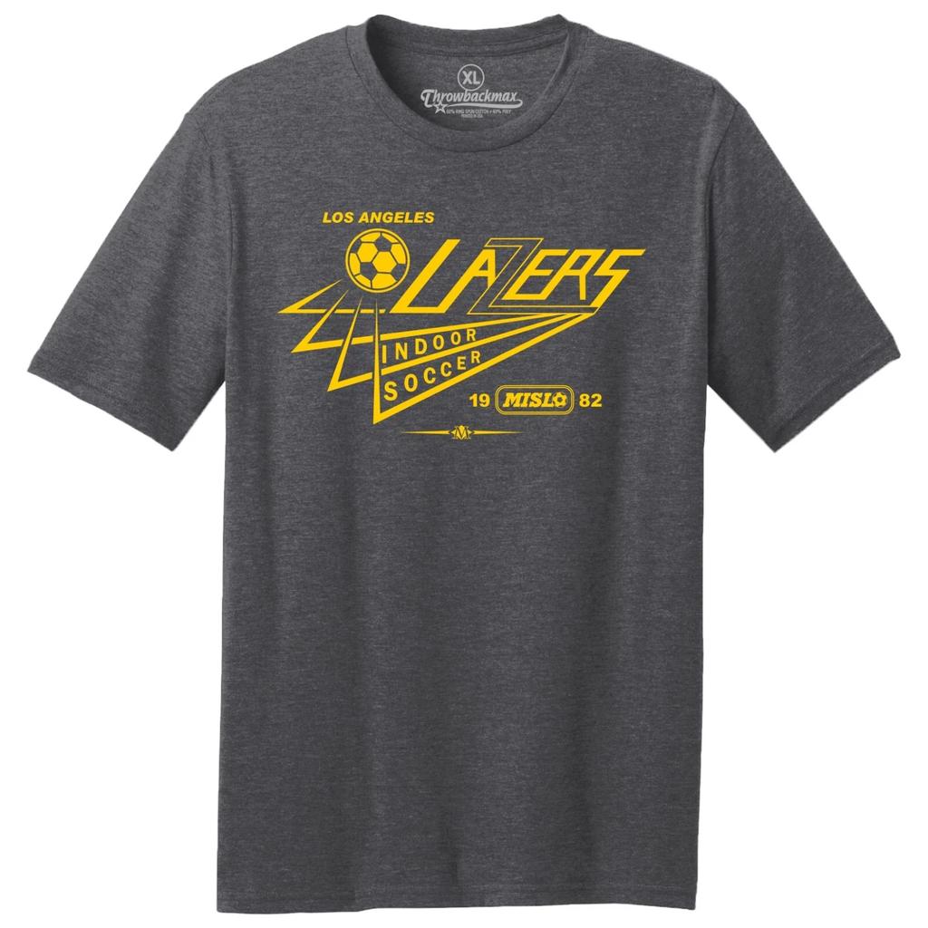 Los Angeles Lazers 1982 Logo MISL Soccer TRI-BLEND Classic Cut Tee Shirt