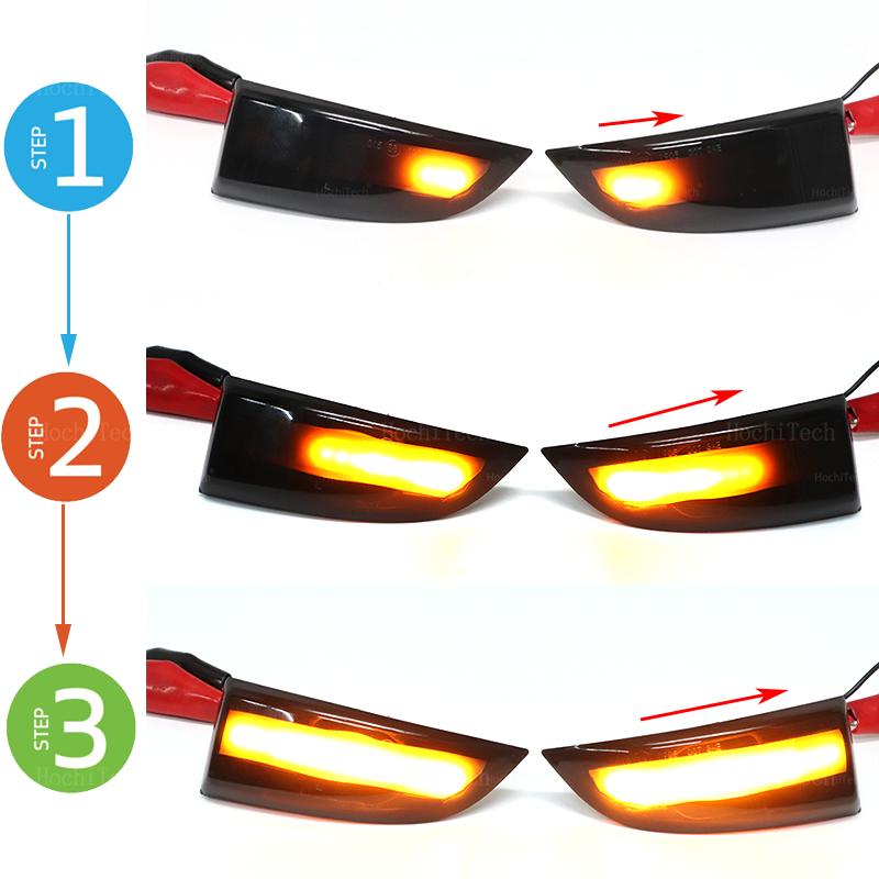 Dynamic Turn Signal Light LED Side Wing Blinker Lamp for Renault Scenic Megane Laguna Fluence Latitude Safrane MK3 Samsung SM5
