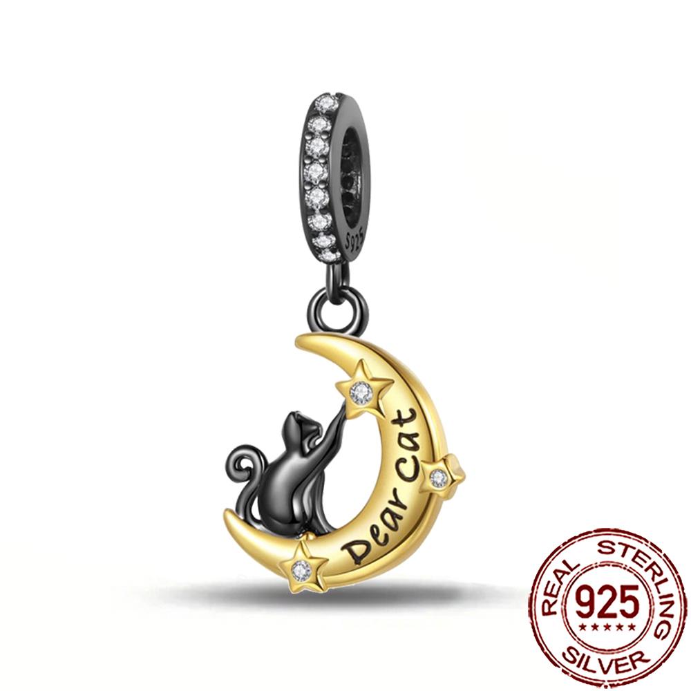 New Charms Copper Cat Dog Flamingo Chameleon Axolotl Animal Beads Fit Bracelet Necklace Women Diy Jewelry