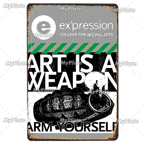 ATTENTION Sign Vintage Metal Sign Tin Sign Vintage  Decoration Plaque Home Wall Decor Bar Sign Home Decor Poster Custom