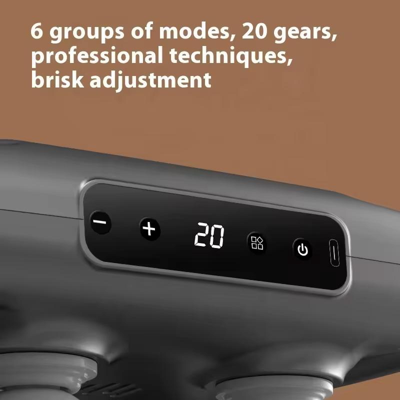 Portable electric Deep tissue Muscle Massager 4-head handheld massager USB charging multi-function massager