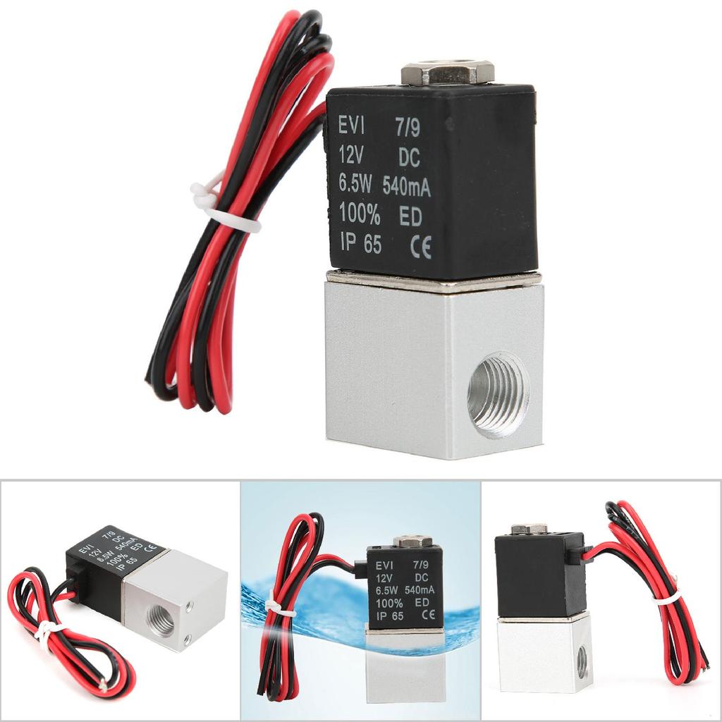 Quick Response Solenoid Valve Water Air Oil 2Position 2Way Aluminum Alloy Body Valve DC12VG14in