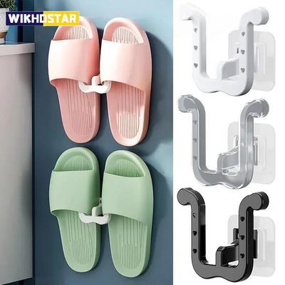 Slippers Racks No Punching Bathroom Simple Slipper Hook Toilet Drainage Rack Wall Mounted Bedroom Neat Storage Rack