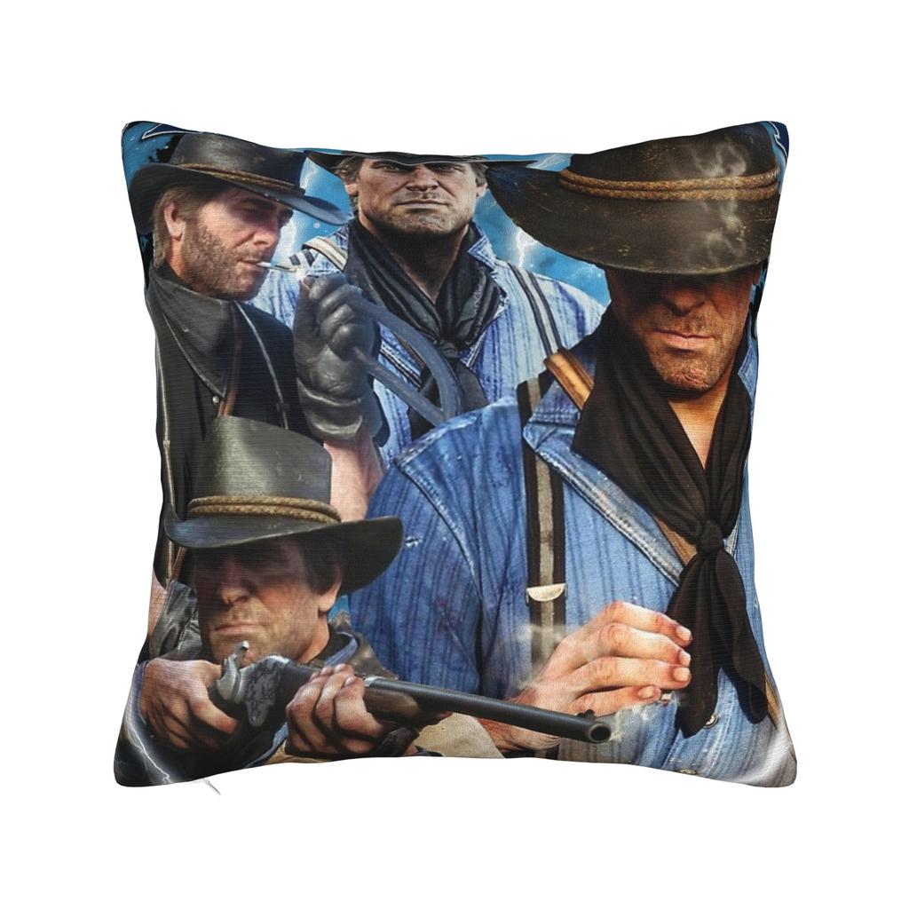 Arthur Morgan Pillowcase Soft Fabric Cushion Cover Decor  Throw Pillow Case Cover Chair Zippered 40*40cm