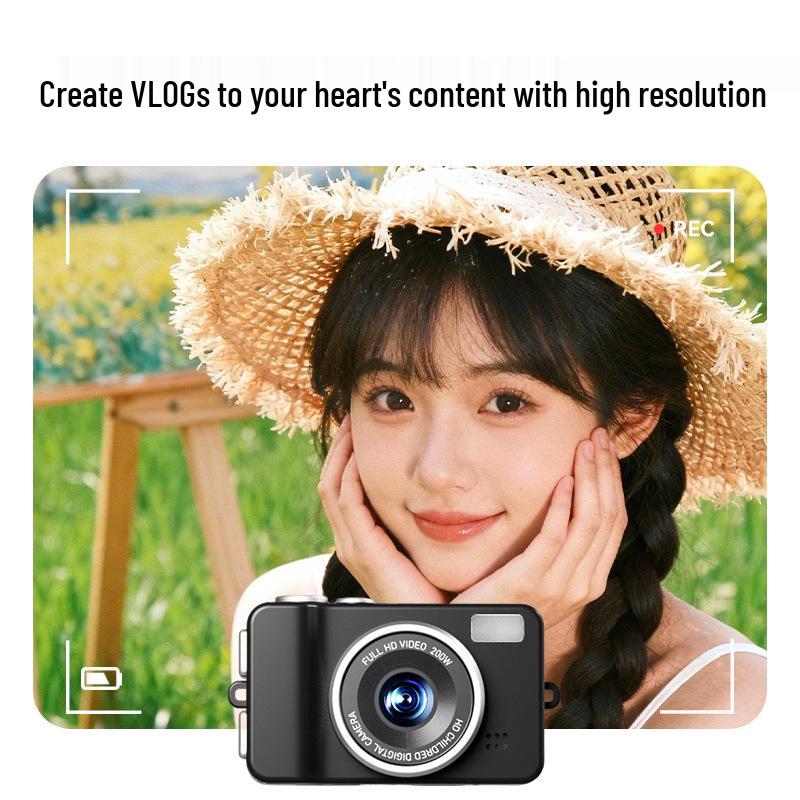 Compact HD Camera: Portable, Stylish Must-Have for Students' Daily Recording and Photography