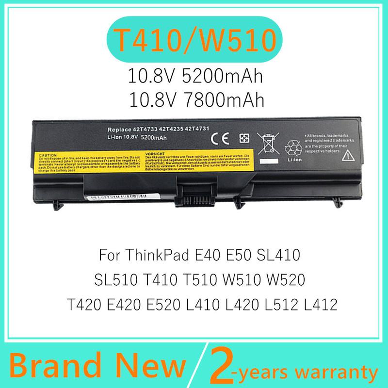 Dizüstü bilgisayar bataryası Lenovo ThinkPad E40 E50 L410 L412 L420 L421 L510 L512 L520 SL410 SL510 T410 T410i T420 T510 T510i T520 T520i için