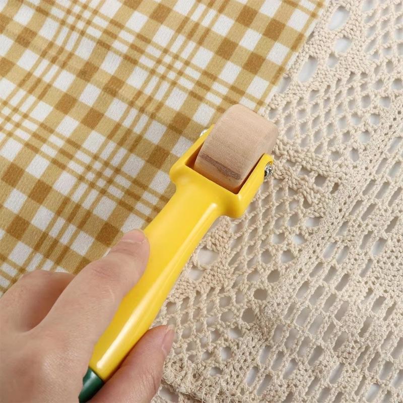Ink For Quilting Sewing Handmade Tool Sewing Notion Quilting Press Roll Home Decoration Wood Seam Roller Wallpaper Roller