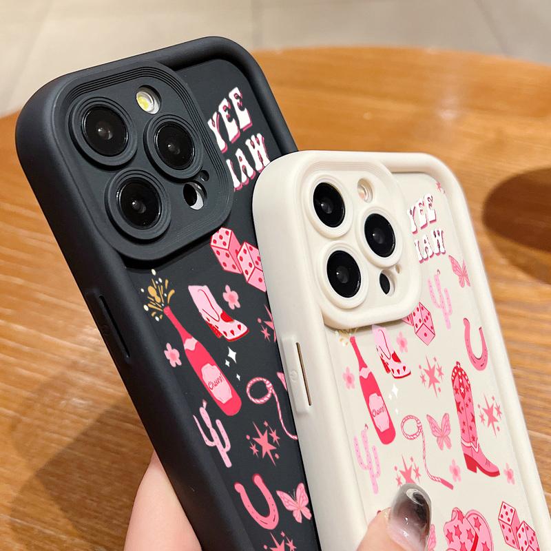 Cute Cartoon Pattern Phone Case For iPhone Air 17 16 15 14 13 12 Pro Max 17 Pro 11 16e Silicone Soft  TPU Shockproof Cover