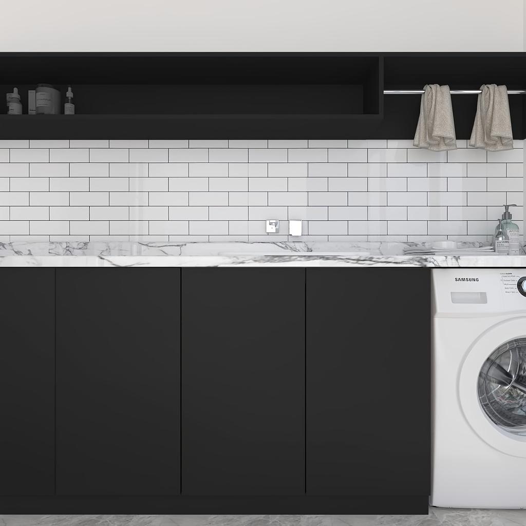 Peel & Stick Modern Kitchen Cabinet Stickers Waterproof Oil-Resistant Matte Wallpaper for Walls Tables Wardrobes DIY Renovation