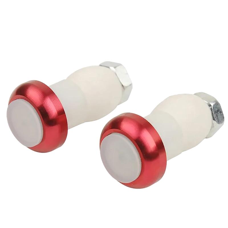 1 Pair Safety Cycling Bike Turn Signal Handle Bar End Plug Led Red Light Lamp Magnetic Handle Light Night Riding Warning Light