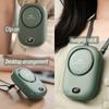 New Mini display neck fan Outdoor portable handheld creative usb charging small fan can stand on the desktop