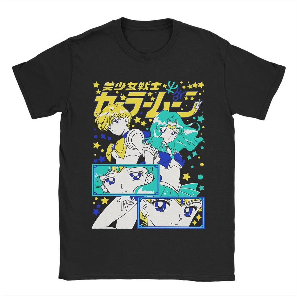 Sailor Moons Grösste Abenteuer T-Shirts Unisex Damen Baumwolle Humorvolle T-Shirts Rundhals T-Shirt Kurzarm Tops Geschenkidee