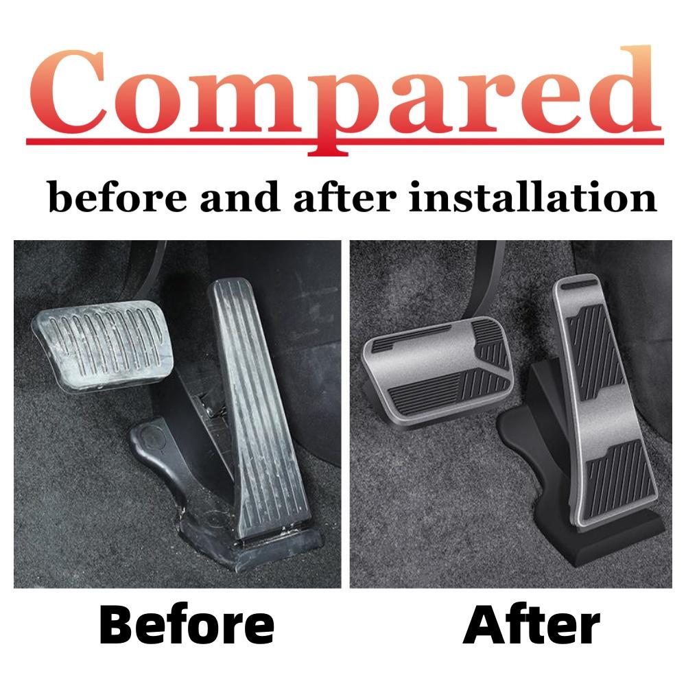 For BYD Song L 2023 2024 Car Accelerator Pedal Anti-skid Pad Gas Brake Panel Cover Aluminium Alloy Modification Auto Accessories
