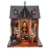 DIY Wooden Miniature Model Kit Magic Cabin Villa 3D Puzzle Doll Houses With Furniture Lights for Adults Birthday Gifts