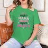 Mom Grandma Matching Tshirt Pink White Print Short Sleeve Top Best Mom Super Grandma Casual Daily Wear Top Unisex