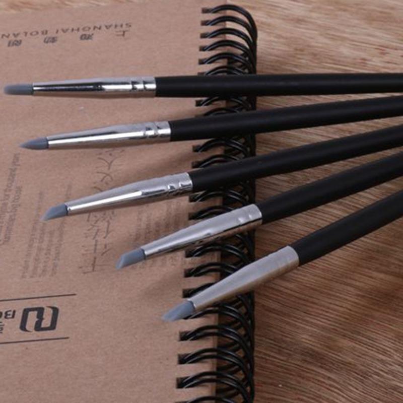 5Pcs Dental Resin Brush Pens Dental Shaping Silicone Tooth Tool For Adhesive Composite Cement Porcelain Teeth Tools Oral Hygiene