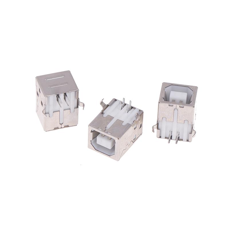 10Pcs/Lot Usb B Type Female Socket Connector G45 Square Interface Socket For Printer Data Interface