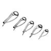 7 Pièces Guides de Canne à Pêche en Acier et Céramique Kit de Réparation de Canne Anneaux d'Oeil de Pointe de Canne DIY 7 Tailles Mixtes Accessoires pour Cannes à Pêche
