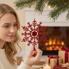 Three Dimensional Snowflake Hanging Ornaments 3Pcs Christmas Tree Snowflakes Ornaments, 10cm Glitter Plastic Glossy Electroplated Decorations