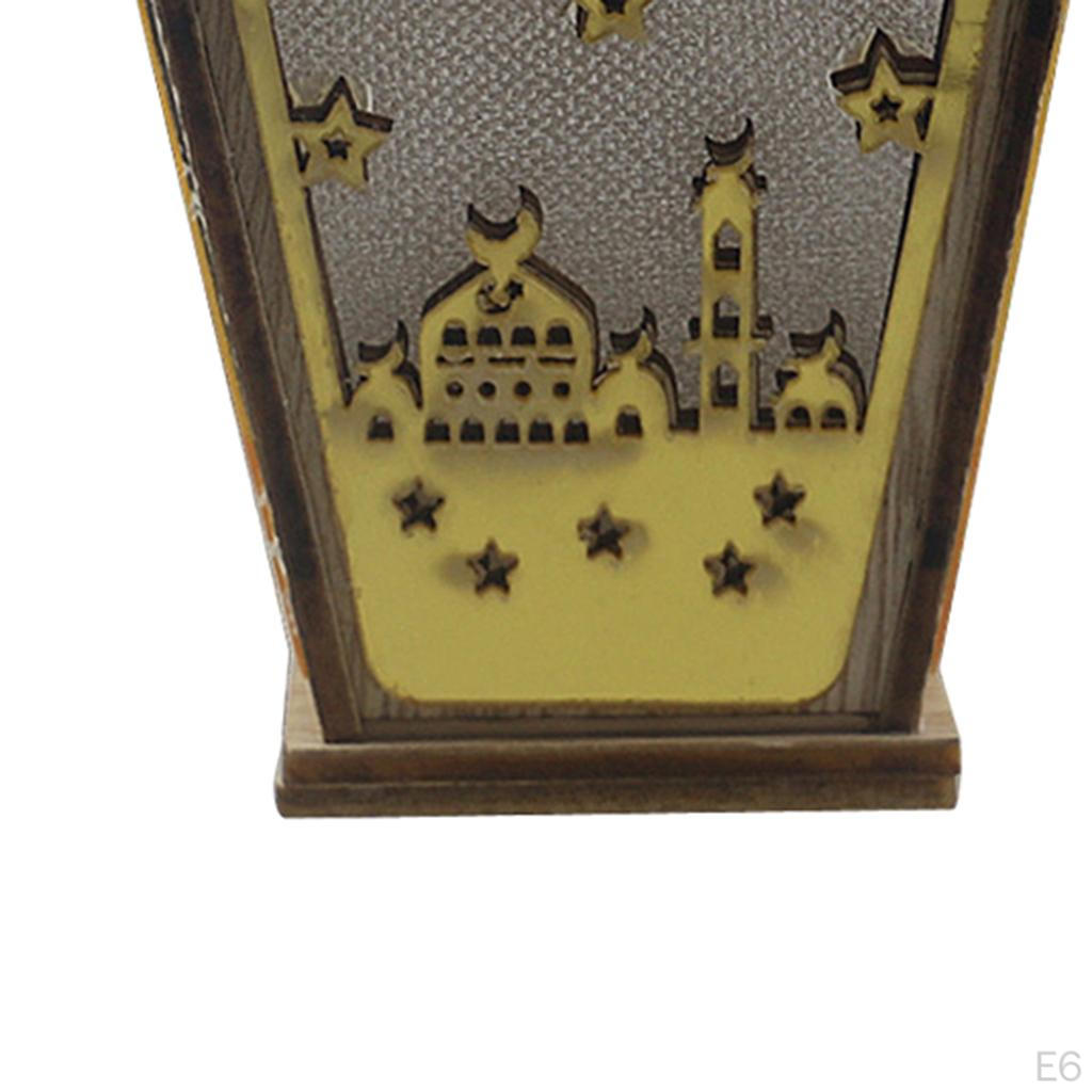 Festival Hanging Light Ramadan Eid Mubarak Decorations Wooden Ornaments led and table Lamp