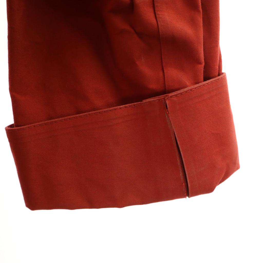 HERMES 80s Vintage made in Scotland Ulster coat L Red series Women Used