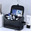 Men's Wash Bag Double Layer Portable Cosmetic Bag Portable Large Capacity Waterproof Cosmetic Storage Bag