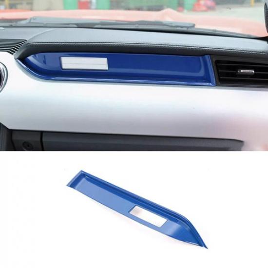 Central Console Co-Pilot Dashboard Strip For Ford Mustang 2015- Bright Blue