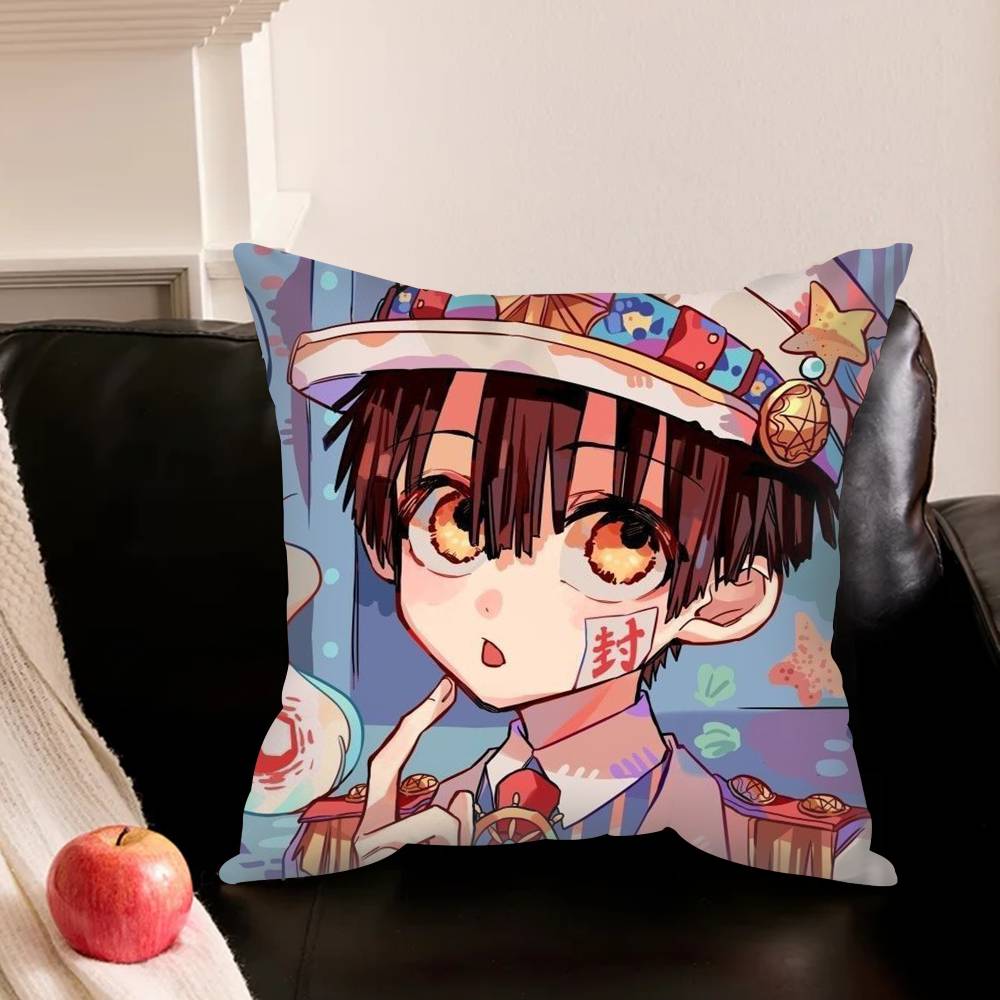 Manga Toilet-Bound Hanako-Kun Pillowcase For Sofa Room Office Decor Printing Protector Cushion Cover Valentine Gift Custom