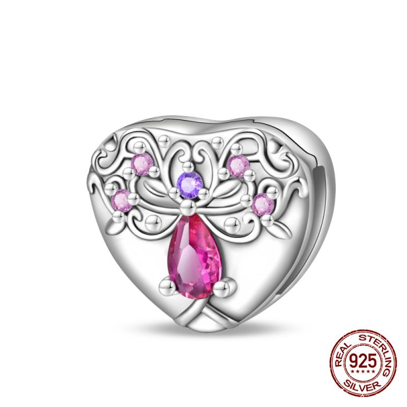 Original 100% 925 Silver Lucky Clover Patron Saint Flat Bead Fit Original Flat Bracelet DIY Jewelry Making Women's Gift