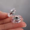 5pairs Plastic Transparent Hidden Button Wool Coat Round Snap Button Cardigan Coat Anti-exposure Button