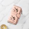 Fashionable Long Wallet with Eye Catching Footprints and Paw Prints Print Design Multifunctional Portable and Convenient Coin Purse with Ample