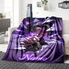 Custom Name Arsenal Roses Artwork Blanket for Couch & Bed, Plush Cozy Fuzzy Blanket Super Soft & Warm Blankets for Fall and Winter. 0908169