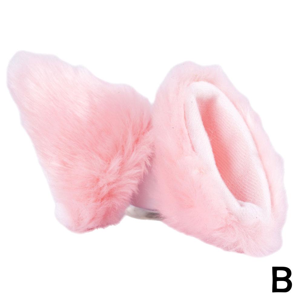 Motorcycle Helmet Decor Cat Ears Cute Plush Stickers Motocross Full Face Off Road Helmet Cosplay Styling Motorcycle Accessories
