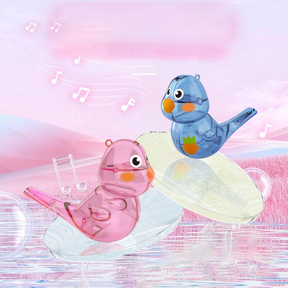 Add Water Cartoon Bird Whistle Multicolor Musical Instrument Toys Creative Warble Whistle  Gift