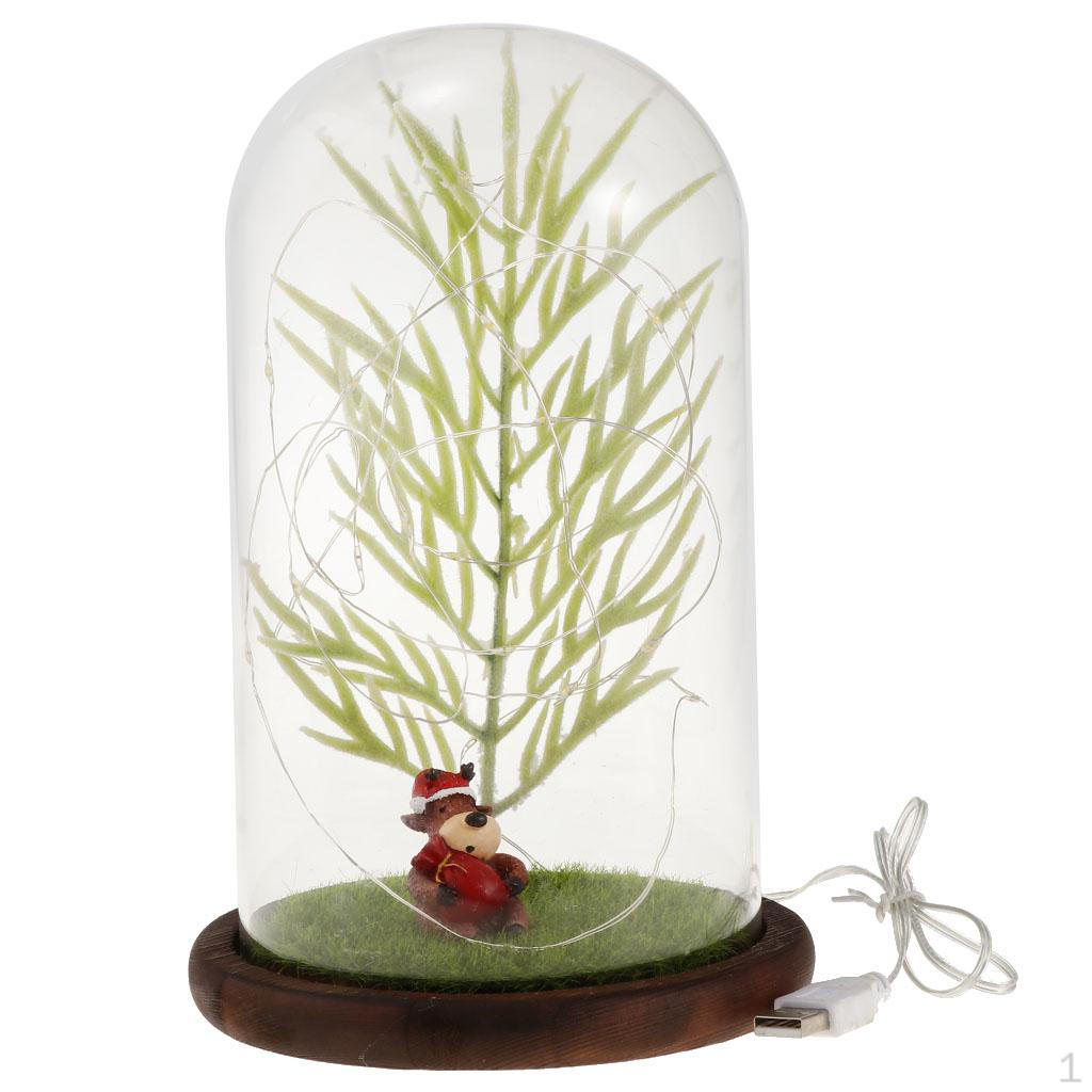 Led Micro Landscape Lights Christmas Decoration Cute Santa Ornament Santa