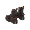 DR. Martens Warner Bros. X Jadon Series Leder Runde Zehe Schnürschuhe Bequeme Kurze Martin Stiefel 5cm Unisex Stiefel Dunkelgrau-Braun 31746302