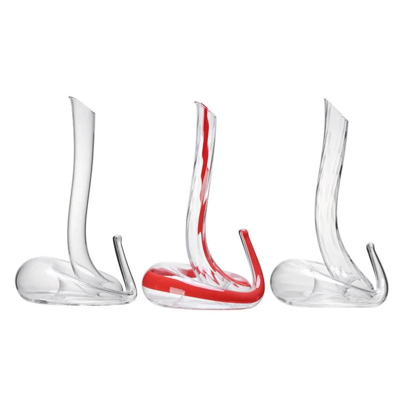 Caraffa in Vetro Soffiato Artificialmente a Forma di Serpente Separatore di Vino Articoli da Bar Caraffa Senior Dispenser Domestico per Vino 1000ml